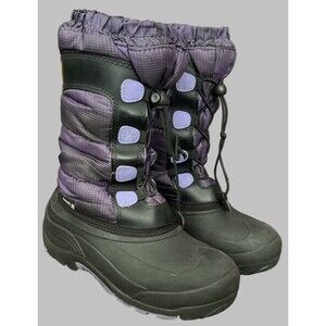 Kamik Girls Winter Snow Boots Size 5 Purple Moonracer Waterproof Insulated Warm